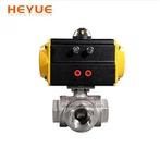 Pneumatic 3-Way Ball Valv