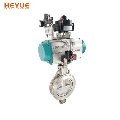 Chanm konpwesyon lè anwo nan syèl la pèfòmans doub papiyon inik valv